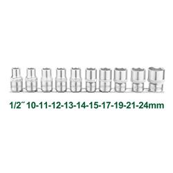 KIT 10 PIEZAS DE TUBOS HEXAGONALES DE 1/2