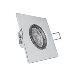 SPOT COMPLETO FACECLIP PARA EMBUTIR CUADRADO COLOR BLANCO GU10