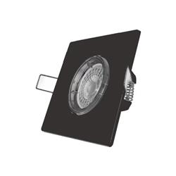 SPOT COMPLETO FACECLIP CUADRADO BORDE NEGRO GU10