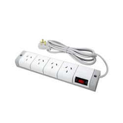 ZAPATILLA 4 TOMAS CON CABLE E 25MTS Y CORTE TÉRMICO