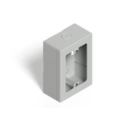 CAJA RECTANGULAR EXTERIOR DE PVC GRIS 