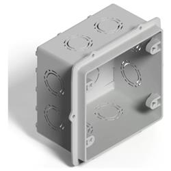 CAJA EMBUTIR CUADRADA 10X10 DE PVC GRIS