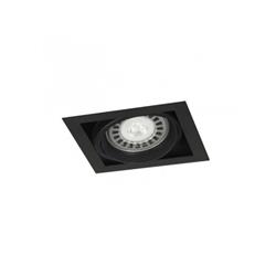 CARDÁNICO DE EMBUTIR 1 LUZ BORDE NEGRO