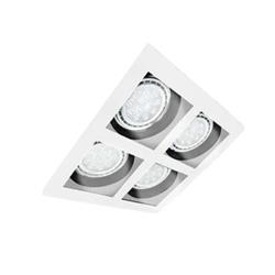 CARDÁNICO DE EMBUTIR 4 LUCES COLOR BLANCO