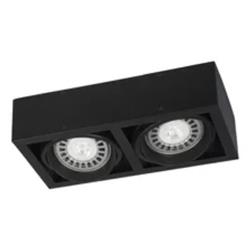 CARDÁNICO PARA SOBREPONER 2 LUCES BORDE NEGRO