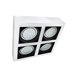 CARDÁNICO PARA SOBREPONER 4 LUCES COLOR BLANCO