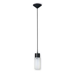 COLGANTE PANTALLA TUBO E27 NEGRO