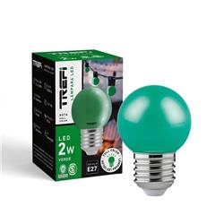 LÁMPARA LED GOTA 2W E27 VERDE IDEAL GUIRNALDA