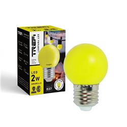 LÁMPARA LED GOTA 2W E27 AMARILLO IDEAL GUIRNALDA