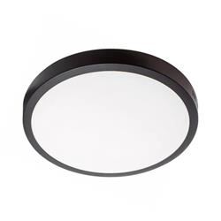 PANEL PARA SOBREPONER CIRCULAR 24W LUZ FRÍA BORDE BORDE NEGRO
