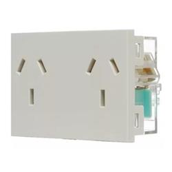MODULO TOMA DOBLE HORIZONTAL - LINEA SILIGHT