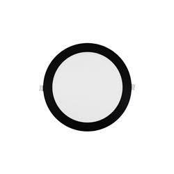 PANEL PARA EMBUTIR CIRCULAR  6W LUZ FRÍA BORDE NEGRO