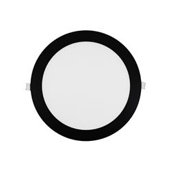 PANEL PARA EMBUTIR CIRCULAR  18W LUZ NEUTRA BORDE NEGRO