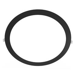 PANEL PARA EMBUTIR CIRCULAR  24W LUZ FRÍA BORDE NEGRO
