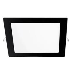 PANEL EMBUTIR CUADRADO 18W LUZ FRÍA BORDE NEGRO