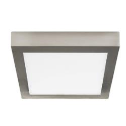 PANEL PARA SOBREPONER CUADRADO 18W LUZ CÁLIDA BORDE CROMADO