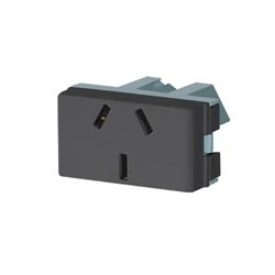 MODULO TOMA NORMALIZADO 10A NEGRO -  VERONA