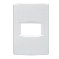 TAPA 1 MODULO RECTANGULAR BLANCA