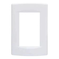 TAPA RECTANGULAR 3 MODULOS BLANCA