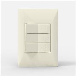 TAPA 3 MODULOS BLANCO - CAMBRE S.XXII