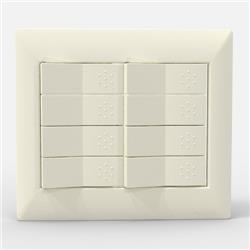 TAPA 8 MODULOS BLANCA - CAMBRE S.XXII