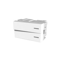 MODULO 2 PUNTOS UNIPOLAR BLANCO 2- 1.2 MODULO EN 1-  PLATINUM