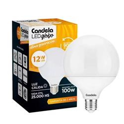 LAMPARA LED GLOBO 12W DE LUZ CÁLIDA