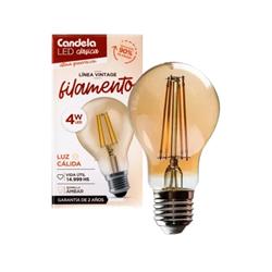 LÁMPARA LED FILAMENTO VINTAGE CLÁSICA DE 4W