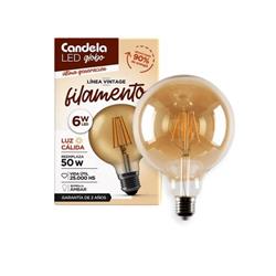 LÁMPARA LED FILAMENTO VINTAGE GLOBO DE 6W