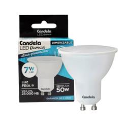 LAMPARA LED DICROICA DIMERIZABLE 7W LUZ FRÍA
