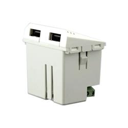 MODULO USB DOBLE 2.3A BLANCO- CAMBRE 6960