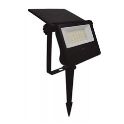 REFLECTOR ESTACA CON PANEL SOLAR 20W LUZ FRÍA