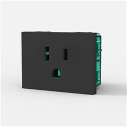 Modulo Cambre Toma Americano Gris 125v Con Tierra