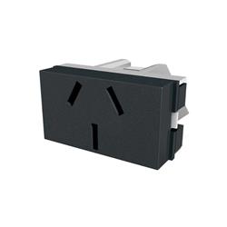 MODULO TOMA NORMALIZADO 10AMP NEGRO -  PLATINUM