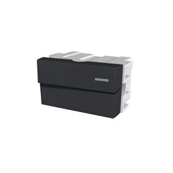 MODULO PUNTO UNIPOLAR NEGRO 1- 1.2 MODULO EN 1 -  PLATINUM