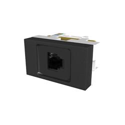 MODULO TOMA RJ45 CAT.5 NEGRO - PLATINUM