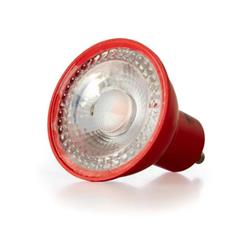 LAMPARA LED DICROICA GU10 4W COLOR ROJO