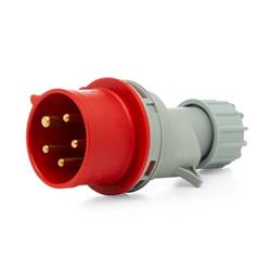 FICHA MACHO INDUSTRIAL 3P + N + T 32A IP44