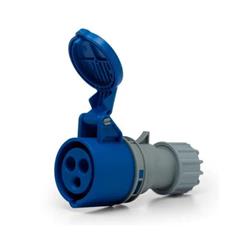 TOMA INDUSTRIAL ACOPLE 2P + T 32A IP44