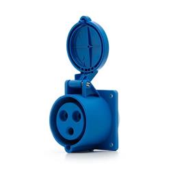 TOMA INDUSTRIAL EMBUTIR 2P + T 32A IP44