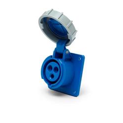 TOMA INDUSTRIAL EMBUTIR 2P + T 32A IP67