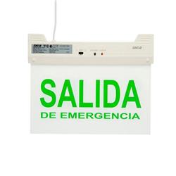 CARTEL SEÑALIZADOR DE SALIDA DE EMERGENCIA CON BATERIA DE LITIO