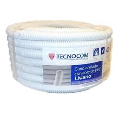 CORRUGADO LIVIANO BLANCO 1 1/4 25MTS - TECNOCOM
