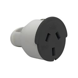 FICHA HEMBRA 10AMP CON NEUTRO BLANCO (D42)