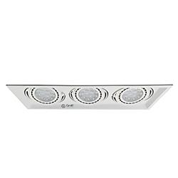 CARDANICO DE EMBUTIR 3 LUCES BLANCO - CANDIL