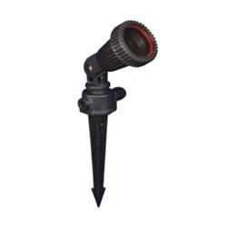 SPOT EXTERIOR PVC C/JABALINA NEGRO GU10 - CANDIL