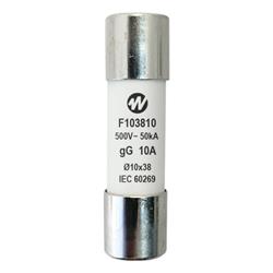 FUSIBLE DE A.C.R. Ø 10x38mm. 10A. 400V. GL