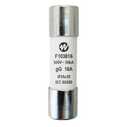 FUSIBLE DE A.C.R. Ø 10x38mm. 16A. 400V. GL