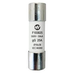 FUSIBLE DE A.C.R. Ø 10x38mm. 25A. 400V GL