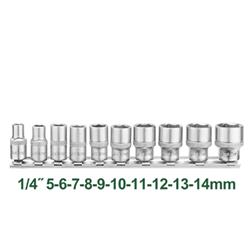 KIT 10 PIEZAS DE TUBOS HEXAGONALES DE 1/4